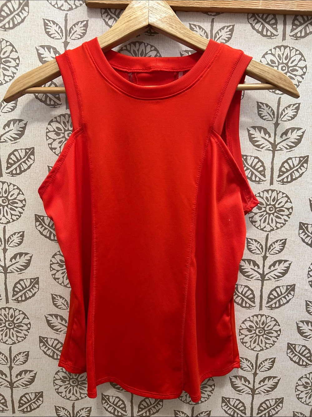 Women's Red Lucky in Love Athletic Tank Top